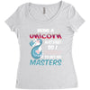 being a unicorn Women's Triblend Scoop T-shirt