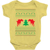 ugly sweater dinosour Baby Bodysuit