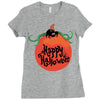 happy halloween Ladies Fitted T-Shirt