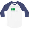 low battery introvert pun humor 3/4 Sleeve Shirt