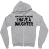 you can't scare me i have a daughter funny gifts for dad mom tee shirt Zipper Hoodie