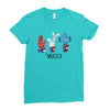 4th of July Ladies Fitted T-Shirt