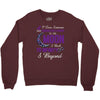 i love someone with pancreatic cancer to the moon &amp; back to infinity Crewneck Sweatshirt