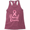breast cancer pink ribbon Racerback Tank