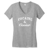 cocaine and caviar   mens hoodie cocain Women's V-Neck T-Shirt