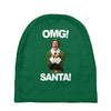 omg santa will ferrell Baby Beanies