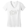 pow ! Women's V-Neck T-Shirt