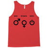 man woman geek symbols Tank Top