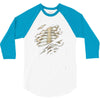 torn rib cage 3/4 Sleeve Shirt