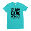 too clumsy Ladies Fitted T-Shirt