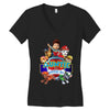 paw patrol birthday boy auntie Women's V-Neck T-Shirt