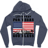 Lets Pray For Vegas, God Bless Zipper Hoodie
