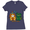 scaredy cats Ladies Fitted T-Shirt