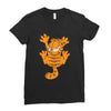 garfield scratching, ideal gift or birthday present funny Ladies Fitted T-Shirt