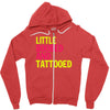 little boobed and tattoed Zipper Hoodie