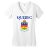 quebec coat of arms canada Women's V-Neck T-Shirt