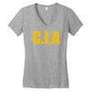 cia  funny  fashion fbi feds joke fancy dress Women's V-Neck T-Shirt