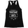 original parts vintage established 1971 perfectly aged Racerback Tank