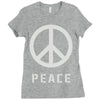 peace sign Ladies Fitted T-Shirt