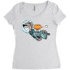 astronaut dog Women's Triblend Scoop T-shirt