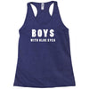 boys with blue eyes Racerback Tank