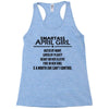 Smartass April Girl Racerback Tank