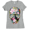 Summer Skull Ladies Fitted T-Shirt