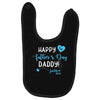 Happy First Father's Day Daddy Baby Bibs