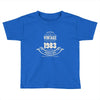 premium vintage 1983 classic perfectly aged limited edition Toddler T-shirt