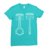 sketch of piston 2 Ladies Fitted T-Shirt