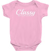 classy but i cuss a little Baby Bodysuit