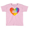 Rainbow Equality Heart Toddler T-shirt