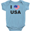 i love usa Baby Onesie