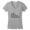 dear math, i'm not your therapist t shirt Women's V-Neck T-Shirt