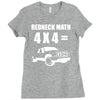 redneck math 4x4 truck Ladies Fitted T-Shirt