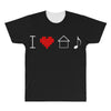 i love house music All Over Men's T-shirt