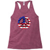flag us flag peace independence day Racerback Tank