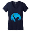 bat signal Women's V-Neck T-Shirt