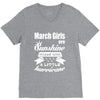 March Girls Are Sunshine Mixed With A Little Hurricane V-Neck Tee
