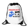 Property of a U.S. Marine Drawstring Bags