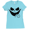 evil jack o' lantern scary Ladies Fitted T-Shirt