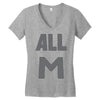 deku all m t shirt hero academia Women's V-Neck T-Shirt