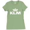 klm dutch airline Ladies Fitted T-Shirt