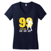 go! go! go! batle royal gaming Women's V-Neck T-Shirt