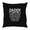 I Love You Daddy Throw Pillow
