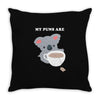 My Puns Are Throw Pillow