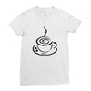 Cooffee art Ladies Fitted T-Shirt