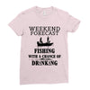 fishing funny Ladies Fitted T-Shirt
