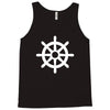 steering wheel sail boat funny Tank Top