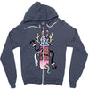 mixed up Zipper Hoodie